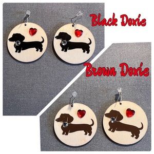 Dachshund Dog Earrings
